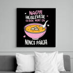 printfashion Nagyi húslevese - Vászonkép - Fekete (14827276)