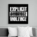 printfashion Explicit violence - Vászonkép - Fekete (6651960)