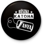 printfashion Büszke katona anya - Kitűző, hűtőmágnes - Fekete (7701571)