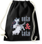printfashion Cats & tats - Sportzsák, Tornazsák - Fekete (12603192)