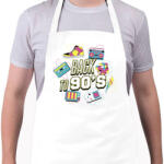 printfashion Back to the 90's - Kötény - Fehér (14152603)