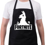 printfashion Fortnite Llama Logó - Fehér - Kötény - Fekete (4929466)