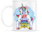 printfashion Unikornis gamer - Bögre - Fehér (2668514)