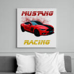 printfashion mustang racing - Vászonkép - Fehér (6630324)