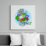 printfashion Mentsd meg a Földet! - Vászonkép - Fehér (6639939)