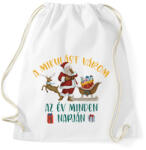 printfashion A mikulást várom - Sportzsák, Tornazsák - Fehér (9622282)