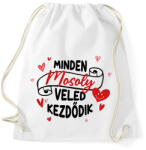 printfashion Minden mosoly - Sportzsák, Tornazsák - Fehér (11641052)