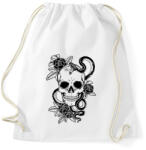 printfashion koponya - Sportzsák, Tornazsák - Fehér (9008783)