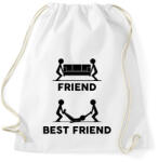 printfashion Friend - Best friend - Sportzsák, Tornazsák - Fehér (13493301)