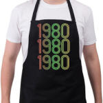 printfashion 1980 - Kötény - Fekete (4937746)