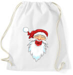 printfashion Nevető télapó - Sportzsák, Tornazsák - Fehér (5597120)