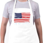 printfashion USA zászló - Kötény - Fehér (9442901)