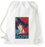 printfashion Songoku hope - Sportzsák, Tornazsák - Fehér (908316)