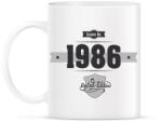printfashion born-in-1986-(dark&lightgrey) - Bögre - Fehér (790285)