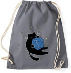 printfashion Alvó cica (fekete) és D20 - Sportzsák, Tornazsák - Grafitszürke (2759178)
