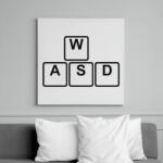 printfashion WASD - Vászonkép - Fehér (6632955)