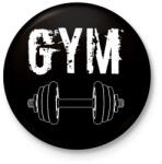 printfashion Gym - Kitűző, hűtőmágnes - Fekete (13572018)