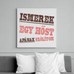 printfashion Ismerek egy hőst - Vászonkép - Fehér (16779908)