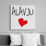 printfashion ALAVJU - I love you meme - Vászonkép - Fehér (6638760)