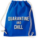 printfashion Quarantine and Chill - Sportzsák, Tornazsák - Bright royal (2479546)