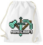 printfashion Minecraft - Sportzsák, Tornazsák - Fehér (2120879)