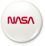 printfashion Nasa logó - Kitűző, hűtőmágnes - Fehér (3087998)