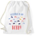 printfashion Sleeping is my hobby - Sportzsák, Tornazsák - Fehér (7540999)