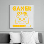 printfashion Gamer zone - Vászonkép - Fehér (6637868)