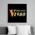 printfashion 1980 - Vászonkép - Fekete (12093379)