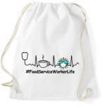 printfashion #foodservice - Sportzsák, Tornazsák - Fehér (2510103)