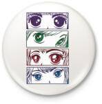 printfashion Manga szemek - eyes - Kitűző, hűtőmágnes - Fehér (4375281)