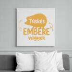 printfashion Tüskés embere vagyok - Névvel - Vászonkép - Fehér (12542649)