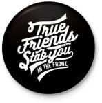 printfashion Az igaz barát. . . - Kitűző, hűtőmágnes - Fekete (3091724)