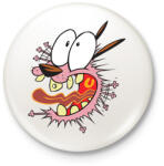 printfashion Bátor a gyáva kutya - Kitűző, hűtőmágnes - Fehér (16837711)