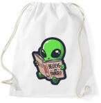 printfashion Belive in yourself - ufo - Sportzsák, Tornazsák - Fehér (16020897)