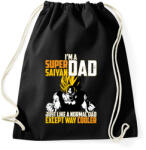 printfashion Super Saiyan APA - Sportzsák, Tornazsák - Fekete (991268)