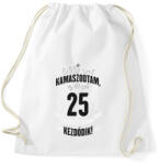 printfashion kamasz-25-black-white - Sportzsák, Tornazsák - Fehér (595916)