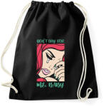 printfashion Don't cry for my - Pop art - Sportzsák, Tornazsák - Fekete (7102330)