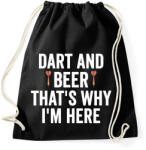 printfashion Darts&beer - Sportzsák, Tornazsák - Fekete (2396463)