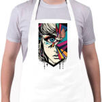 printfashion Női szem és madár - Kötény - Fehér (13187203)