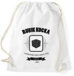 printfashion rubik-kocka-black-white - Sportzsák, Tornazsák - Fehér (561076)