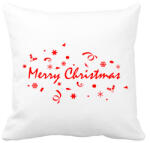 printfashion Merry Christmas - Párnahuzat, Díszpárnahuzat - Fehér (5783917)