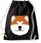 printfashion Akita Inu - Sportzsák, Tornazsák - Fekete (4839494)