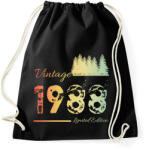 printfashion 1988 - Sportzsák, Tornazsák - Fekete (12618343)