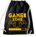 printfashion Gamer zone - Sportzsák, Tornazsák - Fekete (5308156)