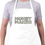 printfashion Money makeR - Kötény - Fehér (4909527)