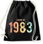 printfashion 1983 - Sportzsák, Tornazsák - Fekete (6227288)