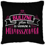 printfashion Bulizni jöttem - Csapat (white) - Párnahuzat, Díszpárnahuzat - Fekete (7263100)