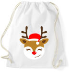 printfashion Rénszarvas - Sportzsák, Tornazsák - Fehér (11124562)