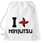 printfashion NINJUTSU - Sportzsák, Tornazsák - Fehér (9466248)